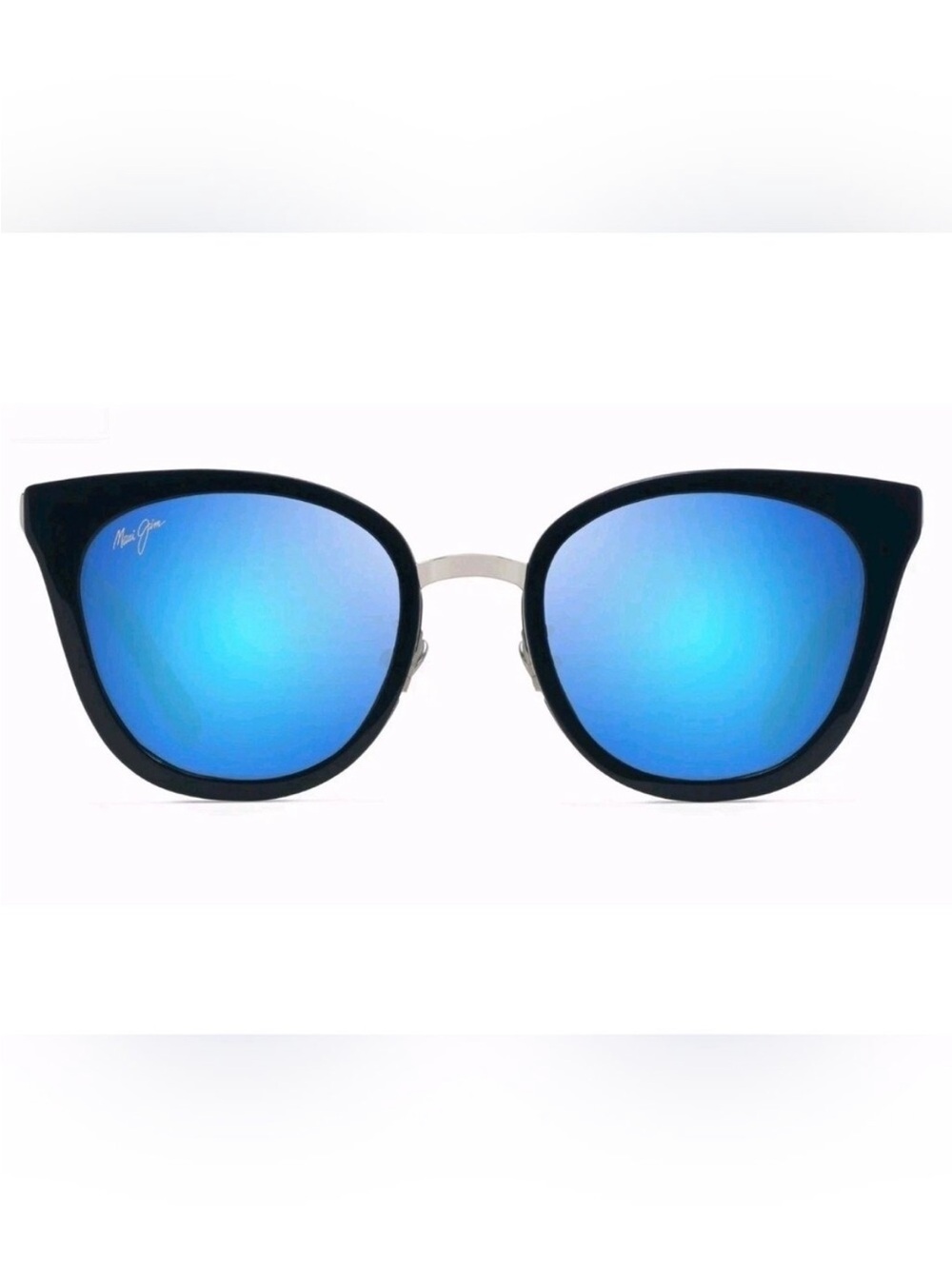NEW Maui Jim Polarized Wood Rose in Navy with Blue Hawaii Glass Lenses - Picture 2 of 12